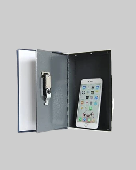 Anahtarlı Gizli Kitap Kasa – Metal İç Yapı, Kamuflajlı Sözlük Tasarım - Resim 4