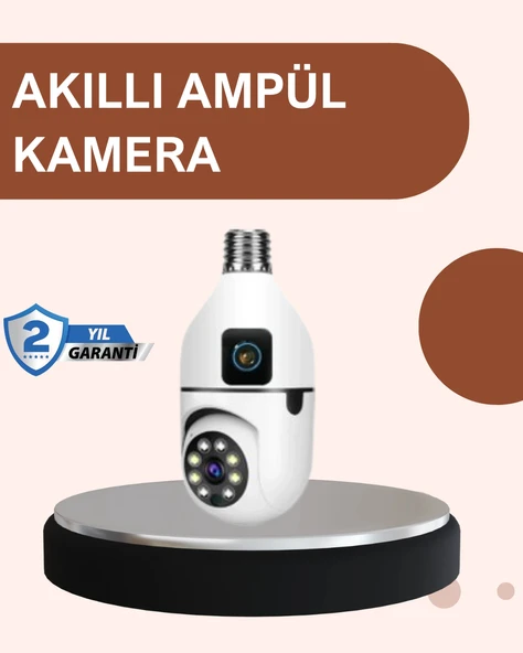 2’si 1 Arada Güvenlik Kamerası ve Sel Işığı – Kablosuz Akıllı Kamera ürün görseli