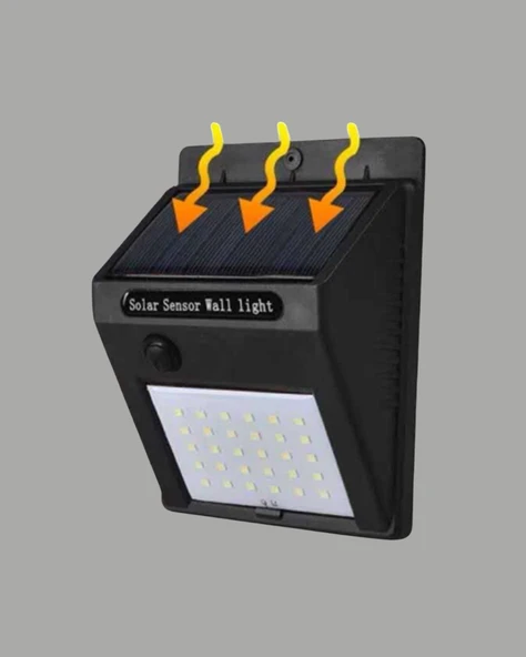 Bahçe ve Dış Mekanlar İçin Güneş Enerjili 20 LED Hareket Sensörlü Lamba - Resim 5
