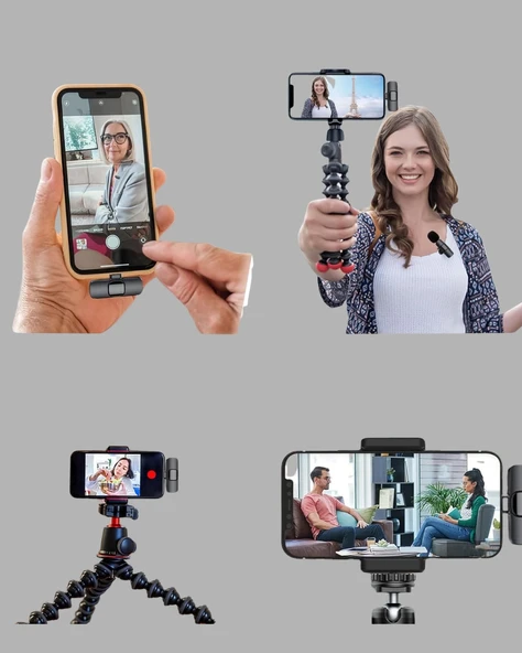 Kablosuz Mikrofon - Telefon ve Bilgisayar Uyumlu - Resim 4