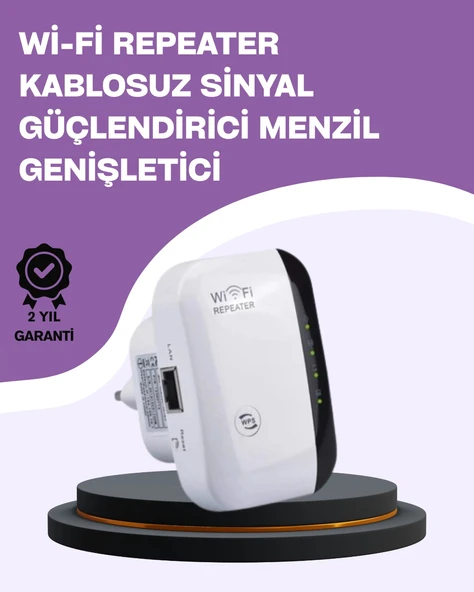 300 Mbps Kablosuz WiFi Menzil Genişletici – Repeater & AP Modu ürün görseli