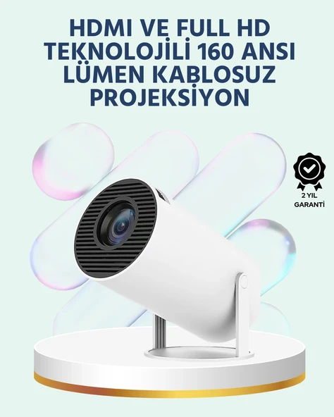 160 ANSI Lümen Parlaklığa Sahip Geniş Ekran Projeksiyon ürün görseli 1