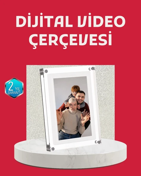 Kompakt Tasarımlı 7 İnç Dijital Fotoğraf Çerçevesi – Modern ve Şık Görünüm ürün görseli 1