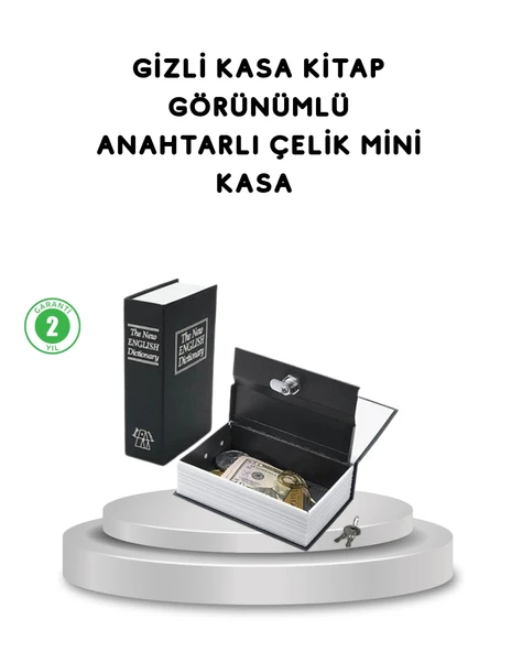 Gizli Kitap Kasa – Metal Gövdeli, Anahtarlı ürün görseli