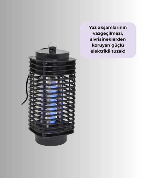 Elektrikli UV Işıklı Sivrisinek ve Böcek Öldürücü – Sessiz ve Güvenli Tuzak - Resim 2