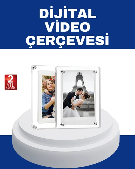 1024x600 Çözünürlüklü 7 İnç Dijital Görüntü Çerçevesi – Canlı ve Net Ekran ürün görseli 1