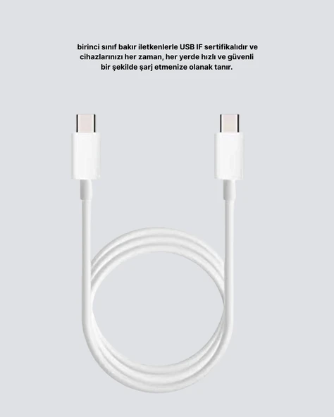 Yüksek Hızlı 30W 5.0A Type-C Kablo Şarj - Resim 3