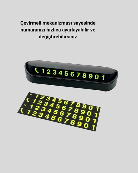Alüminyum Kasa Gri Çevirmeli Araç İçi Telefon Numaratörü - Resim 5