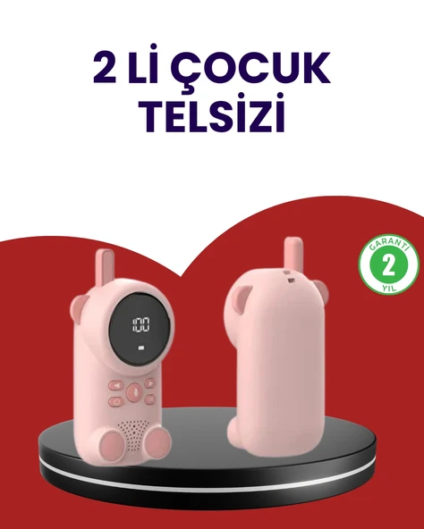 Uzun Menzilli Bebek Telsizi – VOX Modlu, Renkli LCD Ekranlı ürün görseli 1