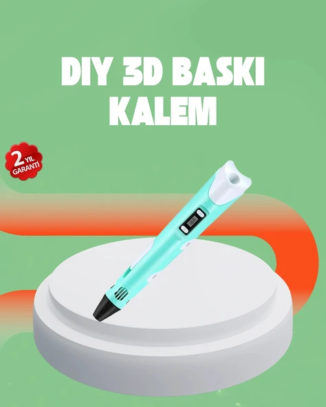 Üç Boyutlu 3D Yazıcı Kalem ABS ve PLA Uyumlu ürün görseli