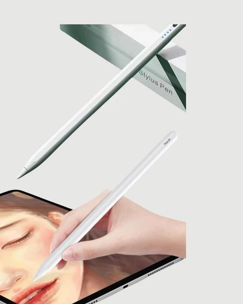 Yüksek Hassasiyetli Eğim Sensörlü Dijital Kalem – USB-C Hızlı Şarjlı - Resim 2