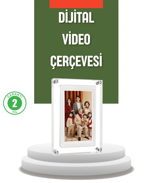 4GB Hafızalı 7 İnç Dijital Fotoğraf Çerçevesi – Yüzlerce Anınızı Saklayın ürün görseli 1