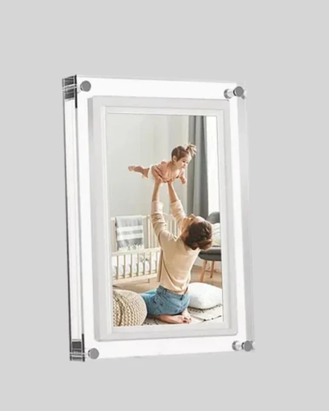 Çift Stereo Hoparlörlü 7 İnç Dijital Fotoğraf Çerçevesi – Zengin Ses Deneyimi - Resim 4