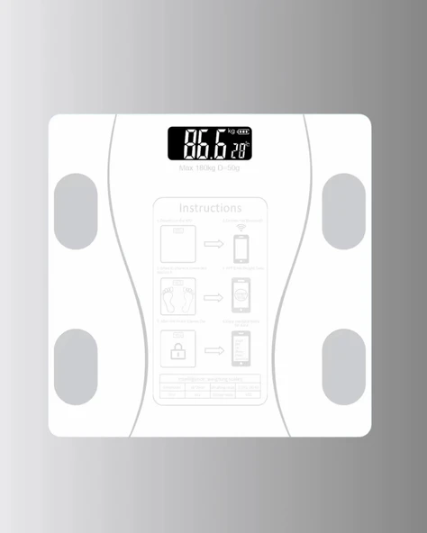 Akıllı Bluetooth Tartı – 8 Farklı Ölçüm Verisi, Otomatik Kişi Tanıma - Resim 5