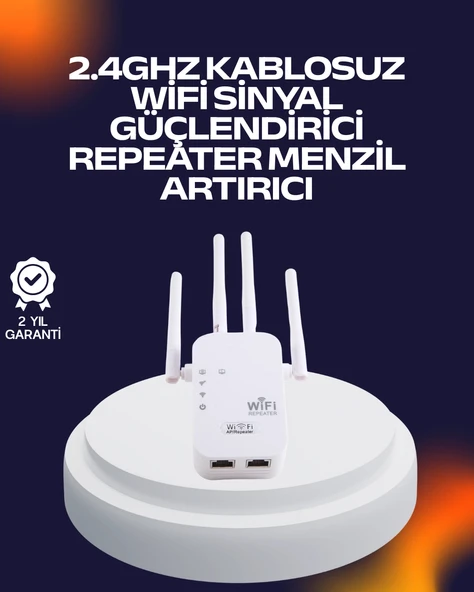 Yüksek Hızlı Parazit Önleyici WiFi Repeater Router ürün görseli