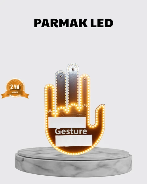 176 LED’li Amber Trafik Uyumlu Sinyal Işığı – El Hareketiyle Kontrol ürün görseli