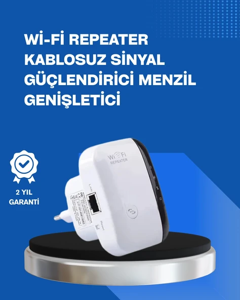 2.4GHz WiFi Tekrarlayıcı Router – WPS Destekli Kablosuz Ağ Genişletici ürün görseli