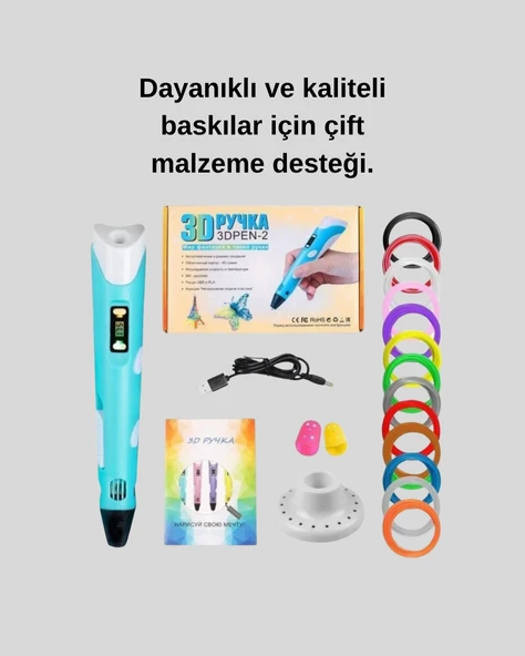 ABS ve PLA Filament Destekli 3D Yazıcı Kalem - Resim 4