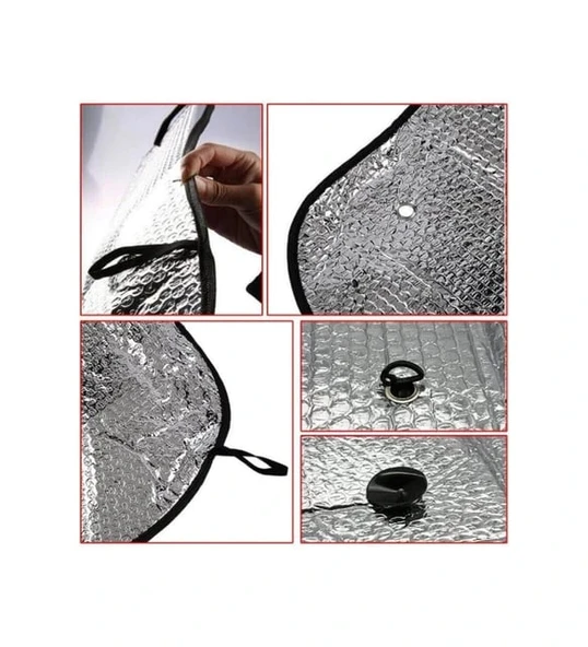 Katlanabilir Oto Ön Cam Güneşlik Isı Önleyici Araç Perdesi Toyota Corolla Fiat Egea Nissan Qashqai Volkswagen Passat - Resim 3