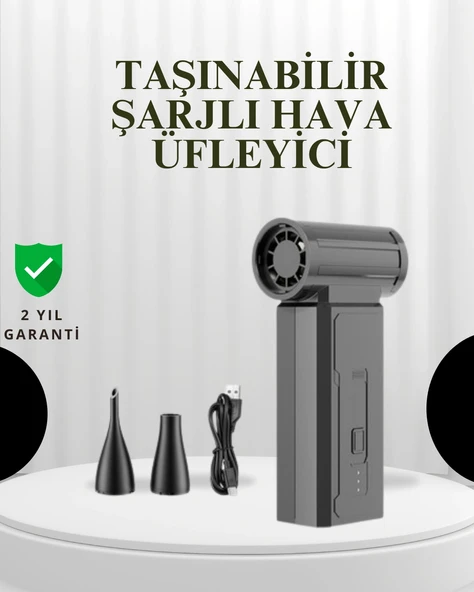 Taşınabilir Şarjlı Güçlü Hava Üfleme Aleti Çok Yönlü Kullanım ürün görseli 1