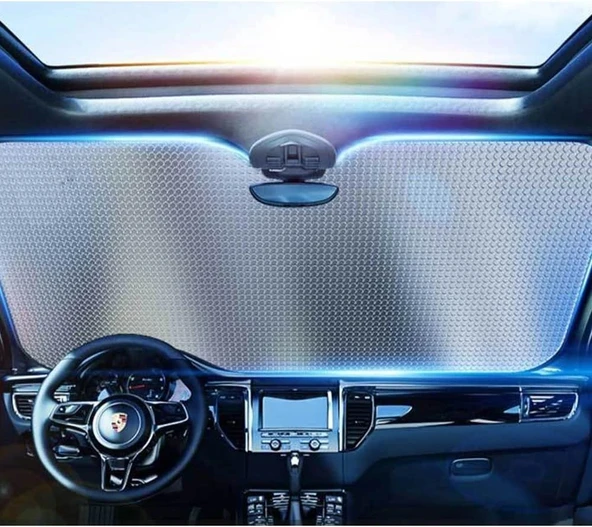 Katlanabilir Oto Ön Cam Güneşlik Isı Önleyici Araç Perdesi Toyota Corolla Fiat Egea Nissan Qashqai Volkswagen Passat - Resim 4