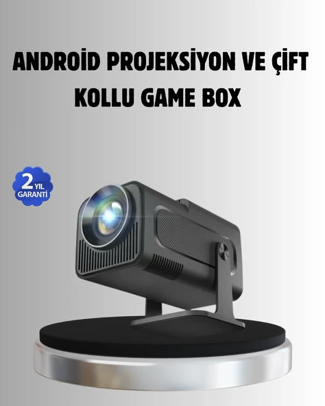 Android Projeksiyon Game Box – 1280x720p HD Çözünürlük, Bluetooth,HDMI ve USB Girişli ürün görseli 1