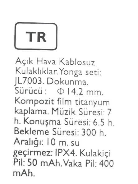 FULLTECH 300H ANC ENC OWS Open Air Kablosuz Kulaklık Gürültü Engelleme, 300 Saat Pil, Dual Mikrofon, Ergonomik Kulak Kancası Tasarı - Resim 6