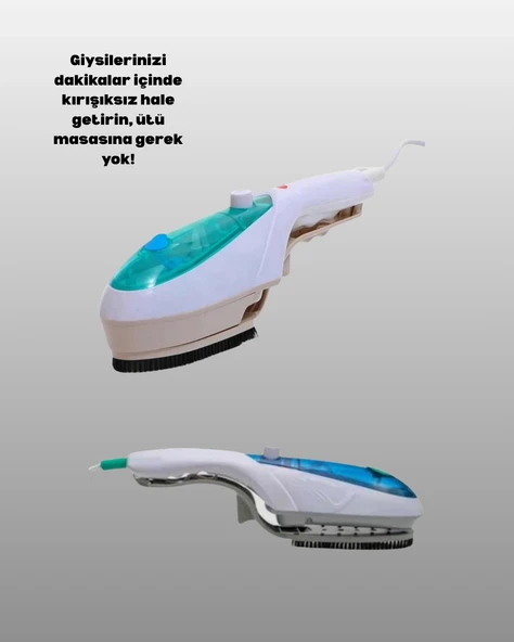 Kompakt Seyahat Tipi Buharlı Ütü Pratik Kırışıklık Açıcı - Resim 5