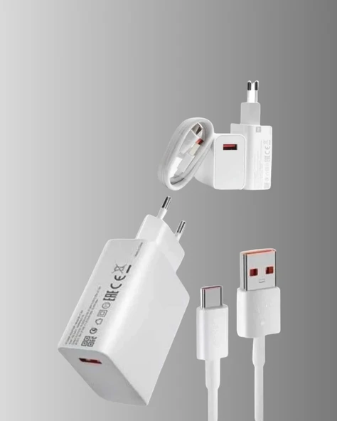 67W Süper Hızlı Şarj Adaptörü ve Kablo Seti – Güvenli, Kompakt ve Ergonomik Tasarım - Resim 3