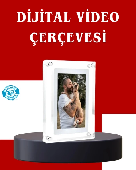 Çift Stereo Hoparlörlü 7 İnç Dijital Fotoğraf Çerçevesi – Zengin Ses Deneyimi ürün görseli 1