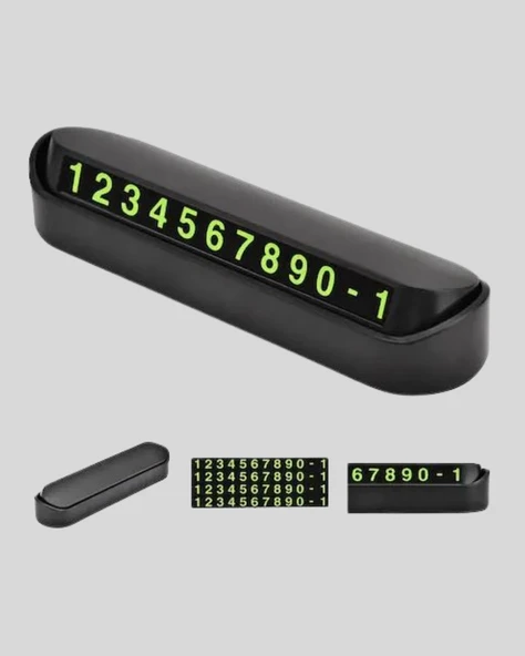 Alüminyum Kasa Gri Çevirmeli Araç İçi Telefon Numaratörü - Resim 3
