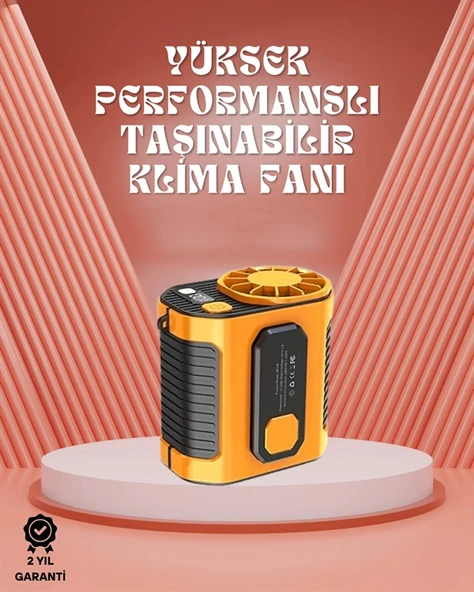 Sessiz Turbo Fan – Kamp, Spor, Ofis İçin Taşınabilir Mini Soğutucu ürün görseli 1