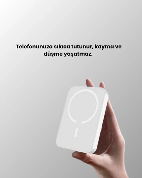 Ultra Kompakt ve Güçlü – MagSafe Powerbank 10000 mAh ile Kablosuz Şarj Deneyimi - Resim 5
