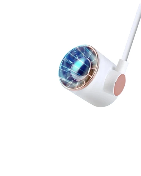 USB Şarjlı Katlanabilir Boyun Fanı | 3 Kademeli, Sessiz ve Taşınabilir Tasarım - Resim 4