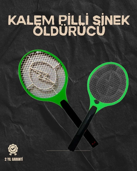 Hafif ve Ergonomik Elektronik Böcek Öldürücü – Güvenlik Koruması ile Pil Kontrollü ürün görseli 1