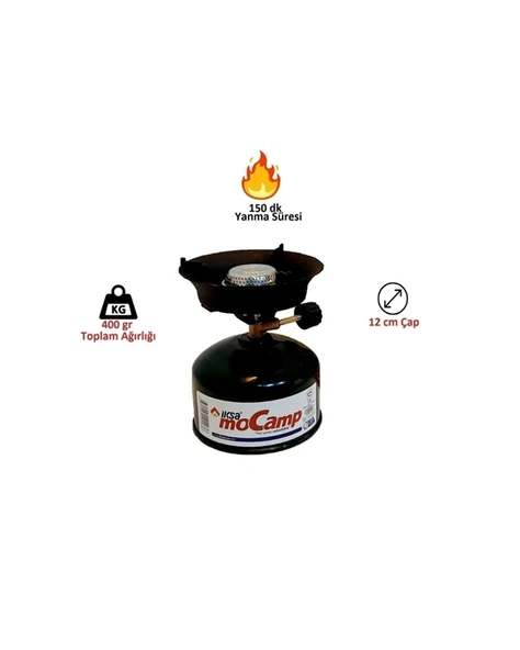 220 gr Gaz Tüpüyle 4 Saat Yanabilen Verimli Kamp Ocağı - Resim 2