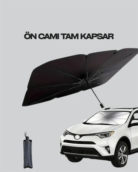 Kalın Kumaşlı Ön Cam Güneşliği – Solmaz, Deforme Olmaz, Uzun Ömürlü - Resim 4