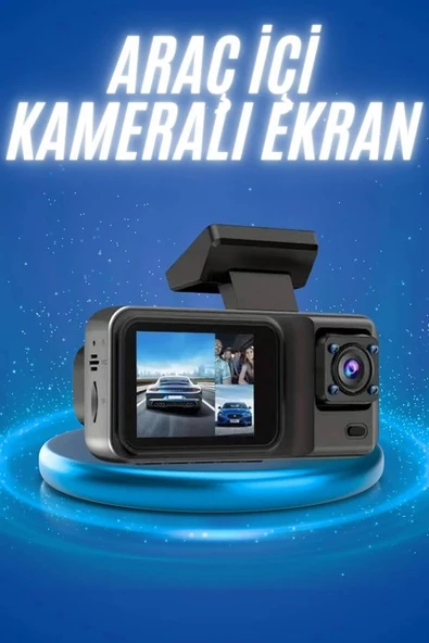 Ekranlı Sürüş Kaydedici DVR Ön ve Arka Kameralı Full HD Çözünürlüklü - Resim 2
