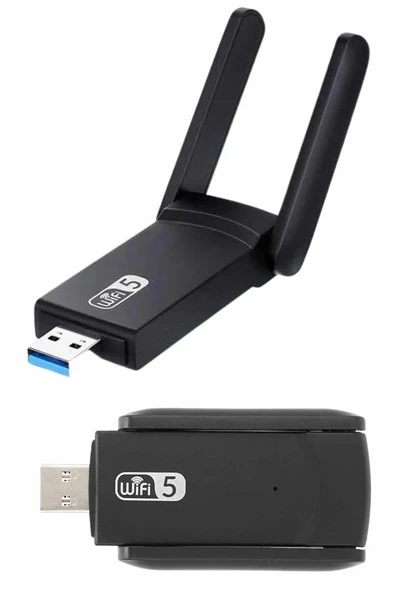 Mbps Wifi Alıcı Kablosuz Wifi Adaptörü Çift Band Çift Antenli - Resim 4