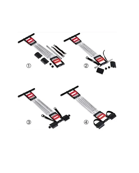 Ayarlanabilir Elastik Yaylı Ergonomik Tasarımlı Kas Güçlendirme Seti - Resim 5