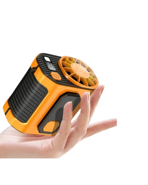Taşınabilir USB Şarjlı Turbo Fan – 3 Modlu Soğutma, Hafif & Kompakt - Resim 3