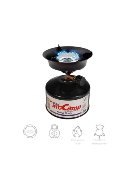 Kolay Ayarlanabilir Alevli ve Güvenli Metal Kamp Ocağı - Resim 3