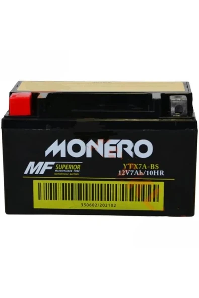 TÜRKMOPET Mondial Wing 50 12 Volt 7 Amper Akü 150*87*94 ürün görseli