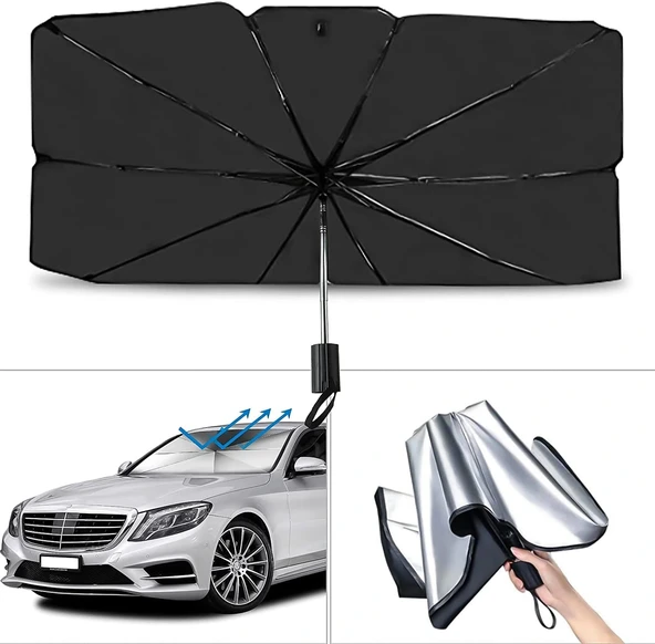 Citroen C-Elysee, Fiat Albea, Renault Thalia, Hyundai Accent Era, Ford Fusion Uyumlu Oto Şemsiye - Resim 2