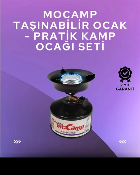 Hafif ve Kompakt Tasarımlı Taşınabilir Kamp Ocağı – Ergonomik Kullanım ürün görseli