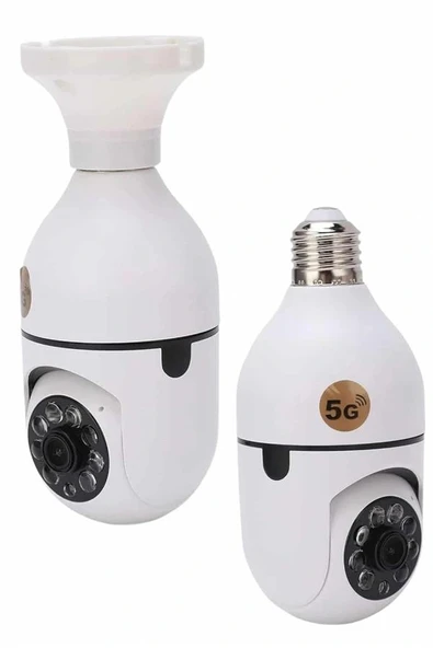 Güvenlik Kamerası Wi-Fi Özellikli 360 Derece Full Hd 1080p Ampül Kamera - Resim 5