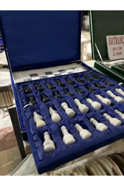 CHEFFMARBLE Mermer Satranç Takımı - Resim 2