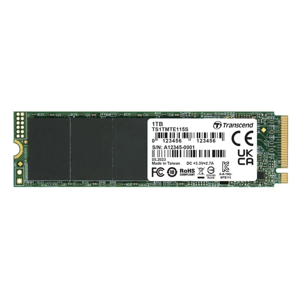 Transcend 115S 1TB 3200/2000MB/s NVMe M.2 SSD Disk (TS1TMTE115S) ürün görseli