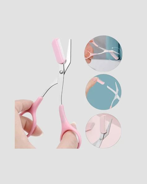 Taşınabilir Kaş ve Kirpik Düzenleme Makası – Ergonomik Tasarım - Resim 4