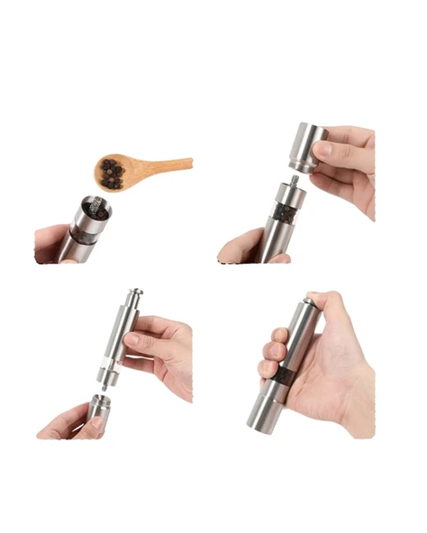 Hafif ve Kompakt, Taşınabilir Baharat Öğütücü - Mutfak ve Masa için - Resim 4